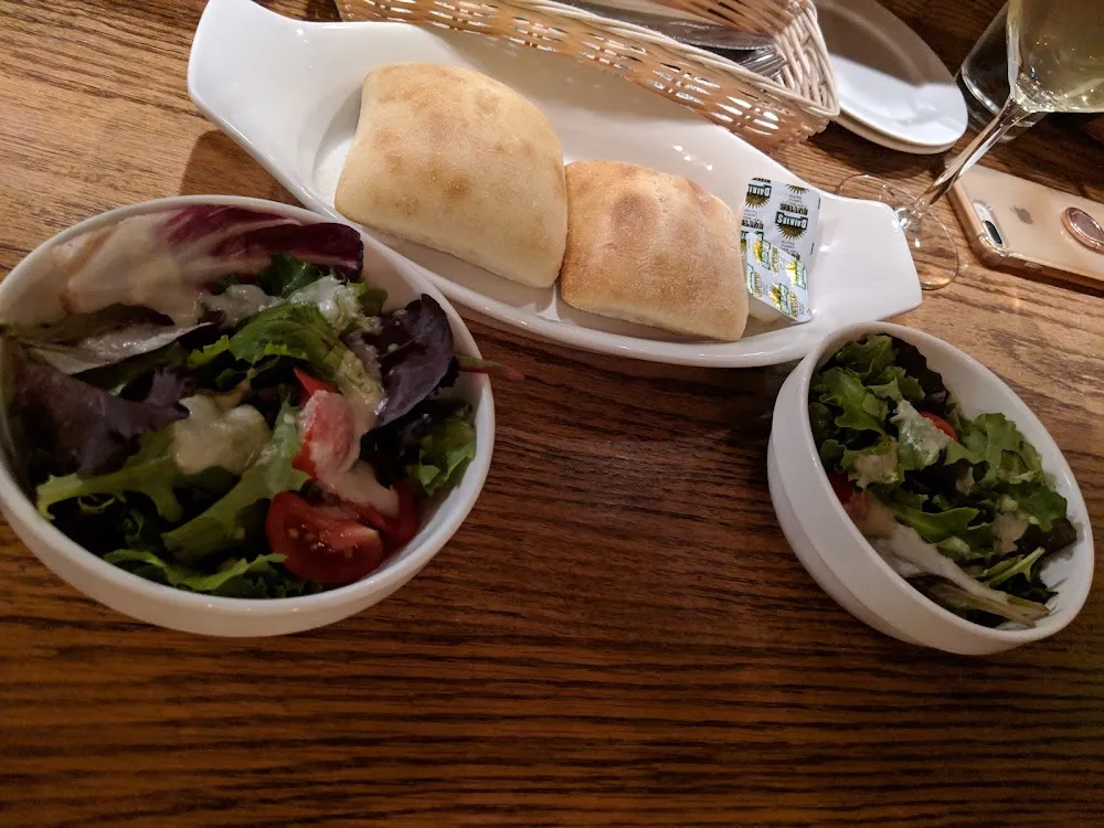 Salad and Cibata Bread